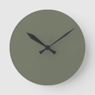 Reloj de pared verde de Moss minimalista - Persona