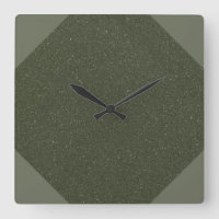 Reloj de pared verde de Moss texturizado