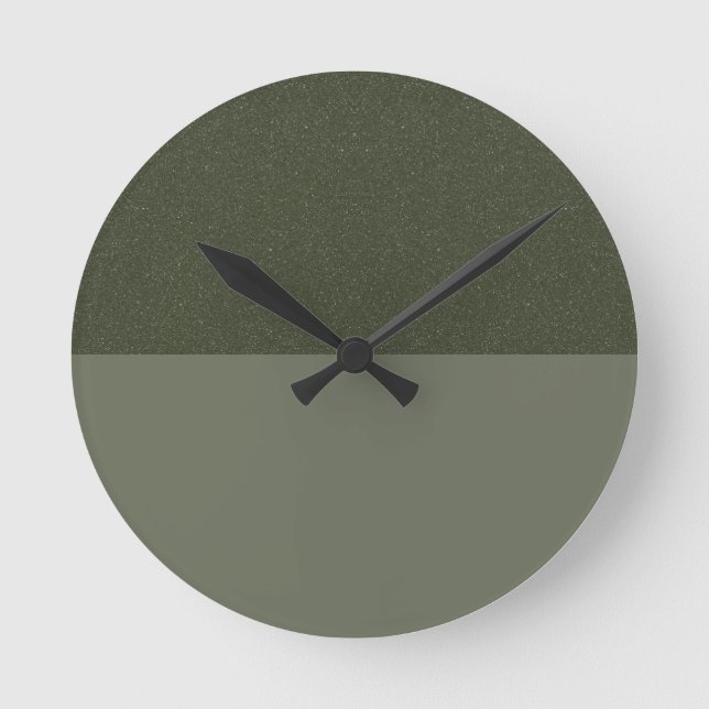 Reloj de pared verde de personalizado Moss - Textu (Anverso)