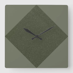Reloj de pared verde geométrico Moss