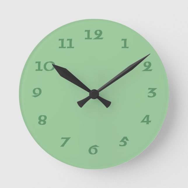 Reloj de pared verde irlandés céltico (Anverso)