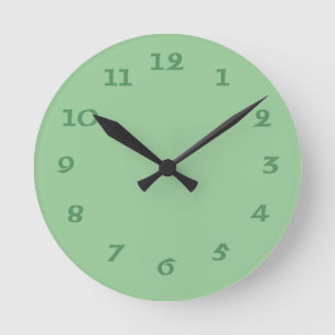 Reloj de pared verde irlandés céltico
