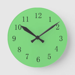 Reloj de pared verde pastel