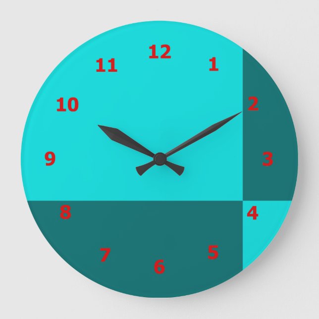 Reloj de pared vibrante con diseño de mosaico (Anverso)