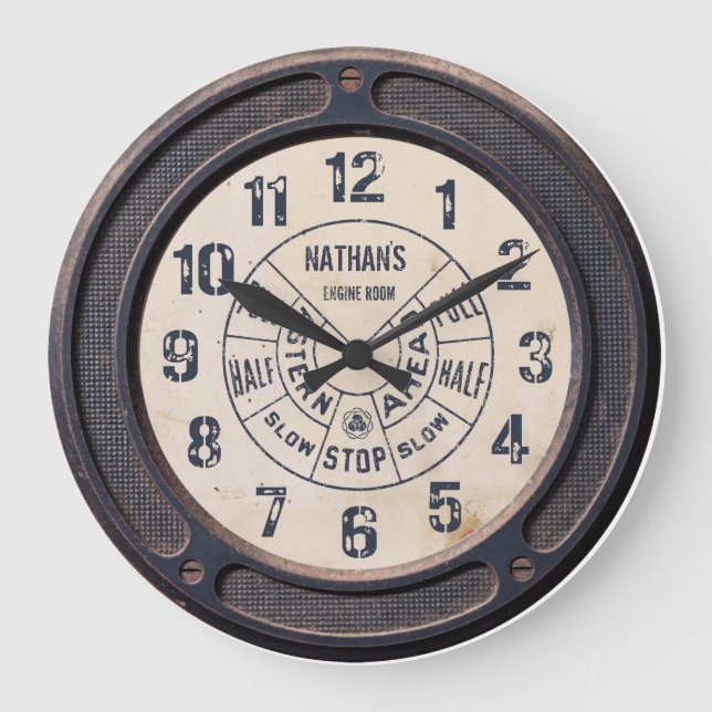 Reloj de pared vintage de Steampunk (Anverso)