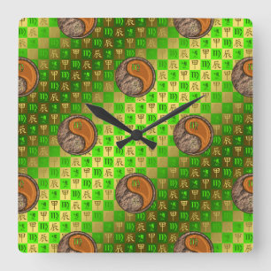 Reloj de pared Virgo & Dragón de Madera