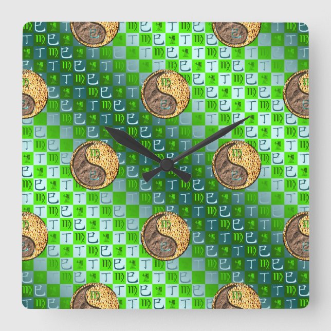 Reloj de pared Virgo & Serpiente de Fuego (Anverso)