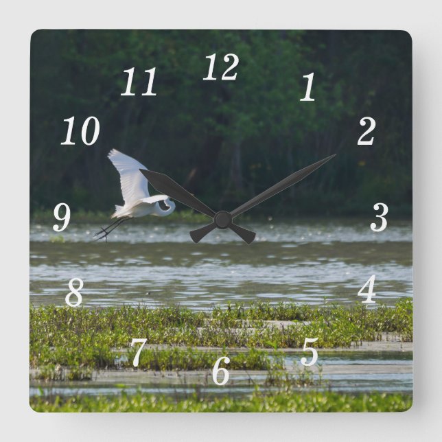 Reloj de pared volante de grano blanco (Anverso)