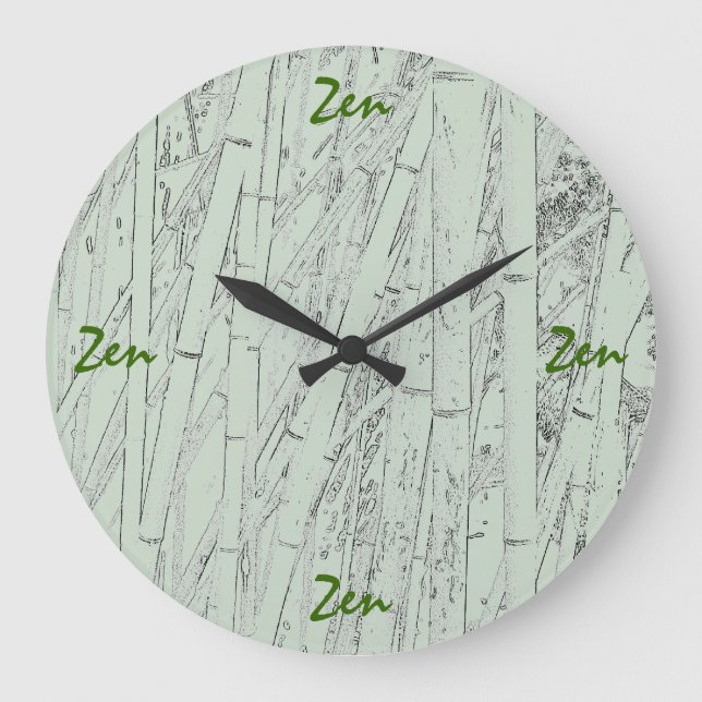 Reloj de pared 'Zen Bamboo' (Anverso)
