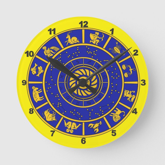Reloj de pared - Zodiaco (Anverso)