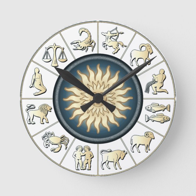 Reloj de pared zodiaco (Anverso)