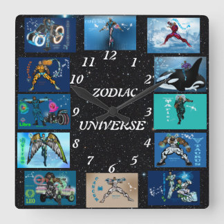 Reloj de pared zodiaco-acrílico