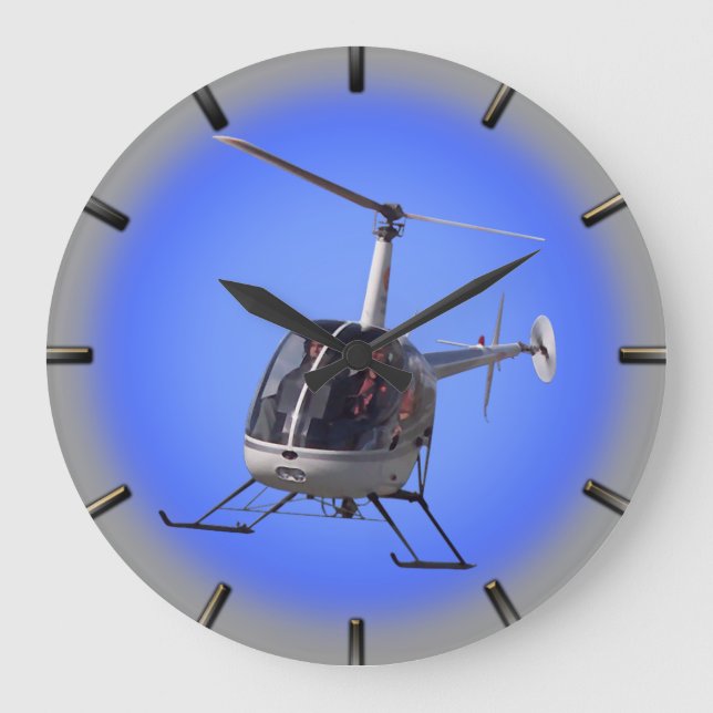 Reloj de paro del helicóptero Guay del reloj de la (Anverso)