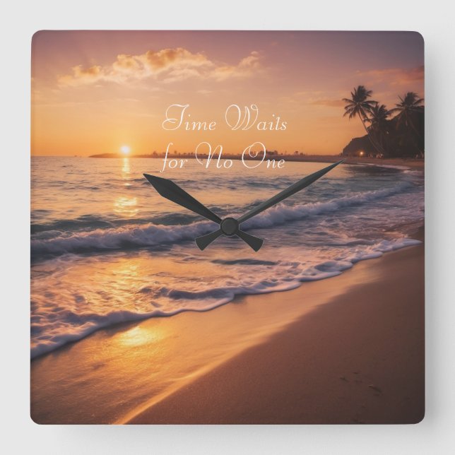 Reloj de paseo por la playa de Sunset (Anverso)