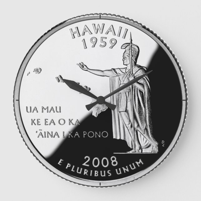 Reloj de paso rápido del estado de Hawaii (Anverso)