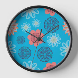 Reloj de patrón de flor