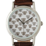 Reloj de perro de recuperación de chocolate lindo<br><div class="desc">Pintura acuarela de lindos perros de Chocolate Labrador Retriever,  perfecta para amantes de mascotas,  caminantes de perros,  criadores de perros y veterinarios.</div>
