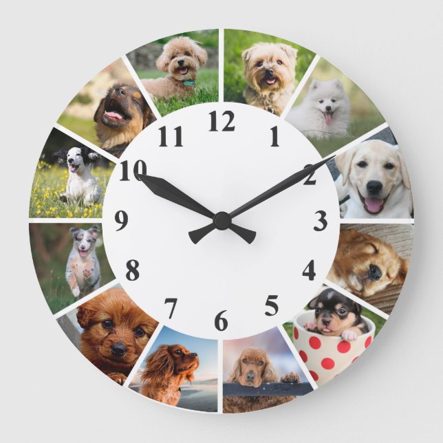Reloj de perro lindo - Reloj de fotografía de cach (Anverso)