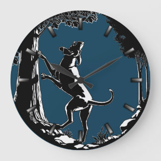 Reloj de perro perrito caza perro reloj de pared d