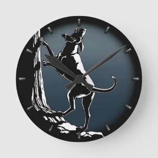 Reloj de perro perrito caza perro reloj de pared d