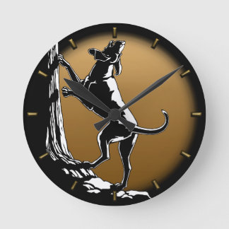 Reloj de perro perrito caza perro reloj de pared d