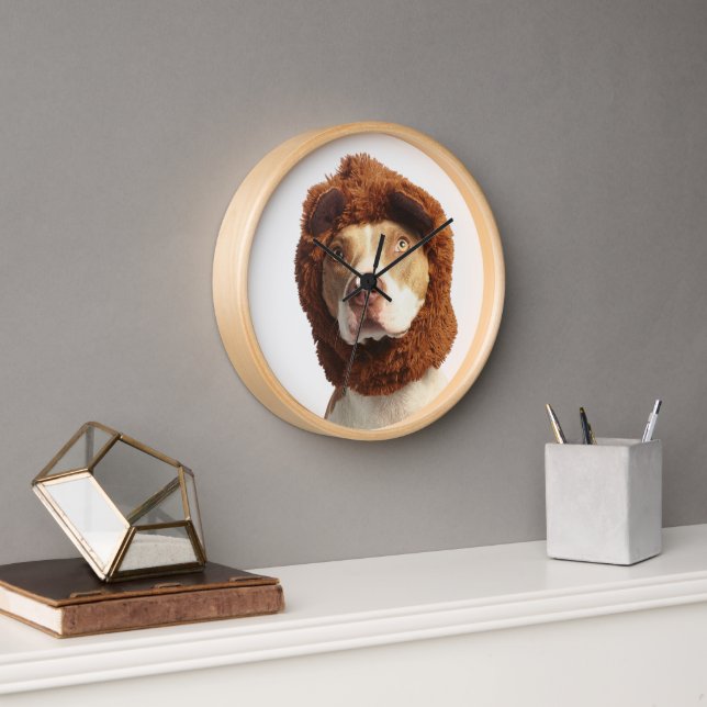 Reloj de perro personalizado, reloj de Mascota per (Oficina)