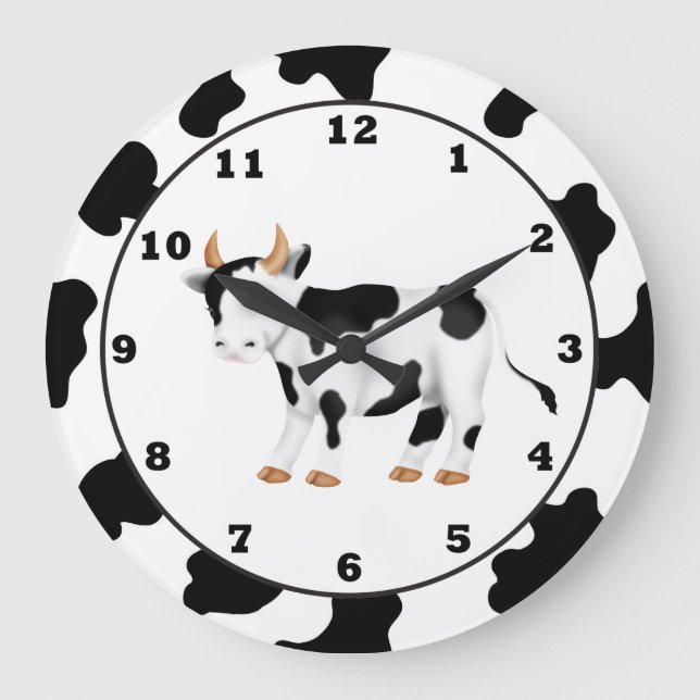 Reloj de Personalizado de vaca del país (Anverso)