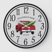RELOJ DE PERSONALIZADO RÚSTICO DE LA GRANJA DE CAM