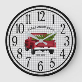 RELOJ DE PERSONALIZADO RÚSTICO DE LA GRANJA DE CAM