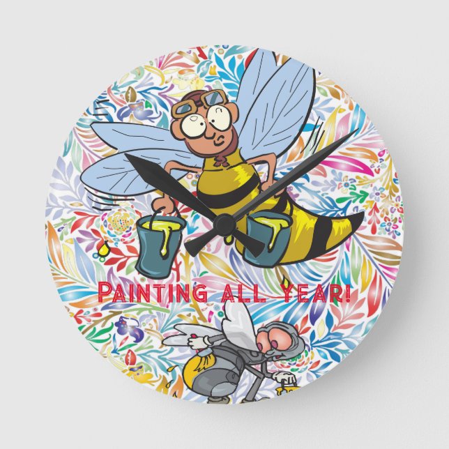 Reloj de pintura de abejorros (Anverso)