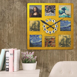 Reloj de pintura famoso /Van Gogh, da Vinci