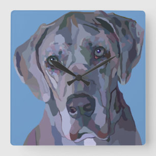 Reloj de plata de great dane Merle