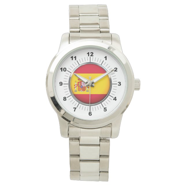 Reloj de plata sobredimensionado de la bandera de  (Anverso)