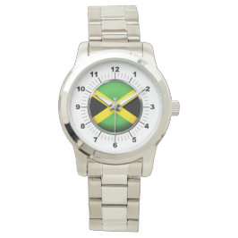 Reloj de plata sobrevalorado de la bandera de Jama