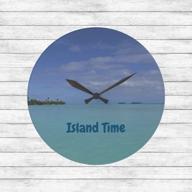 Reloj de playa tropical de Island Time (Subido por el creador)