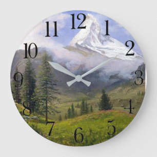 Reloj de pradera de montaña de los Alpes suizos