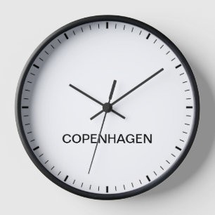 Reloj de prensa de zona horaria de Copenhague