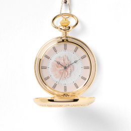 RELOJ DE PULSERA ダイヤモンド牡丹 パステルピンク