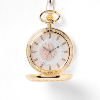 RELOJ DE PULSERA ダイヤモンド牡丹 パステルピンク