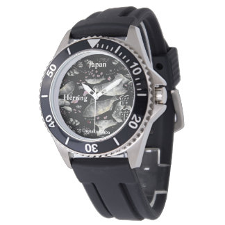 RELOJ DE PULSERA ニシン！留萌（鰊；HERRING）あらゆる生命たちへ感謝を捧げます。    
