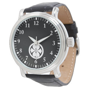 RELOJ DE PULSERA 丸に二つ剣酢漿草