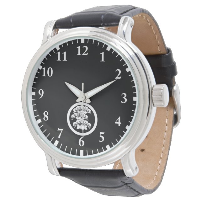 RELOJ DE PULSERA 丸に荒枝付左三階松 (Angular)