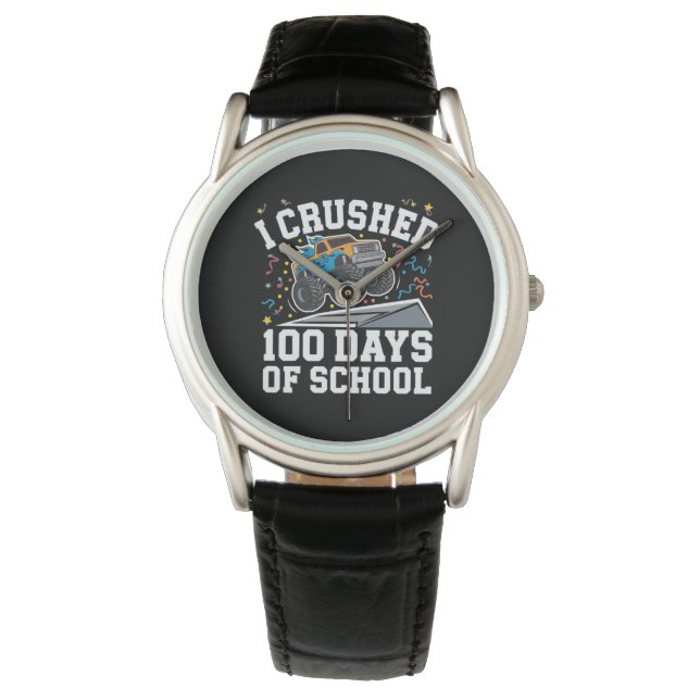 Reloj De Pulsera 100 días de monstruo escolar 100 días de escuela (Anverso)