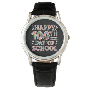 Reloj De Pulsera 100 días felices del Día del Arco Escolar 100 días