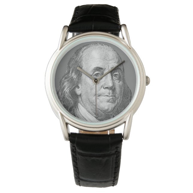 Reloj De Pulsera 100 dólares, Benjamin Franklin (Anverso)