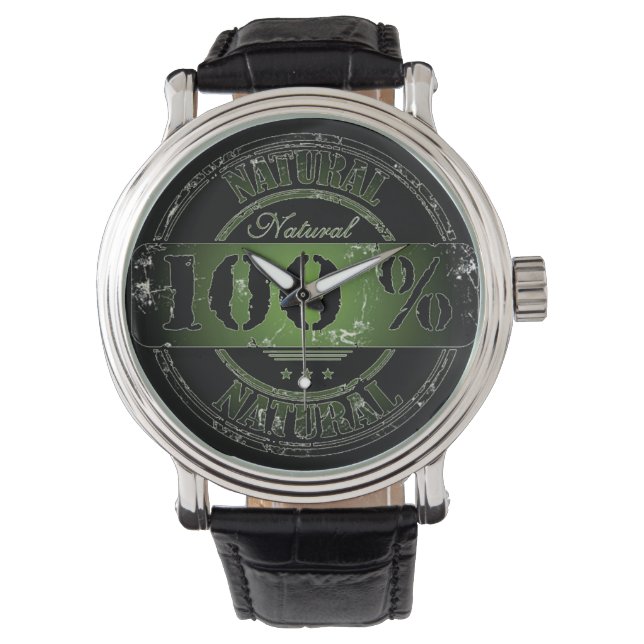 Reloj De Pulsera 100% Vigilancia Natural (Anverso)