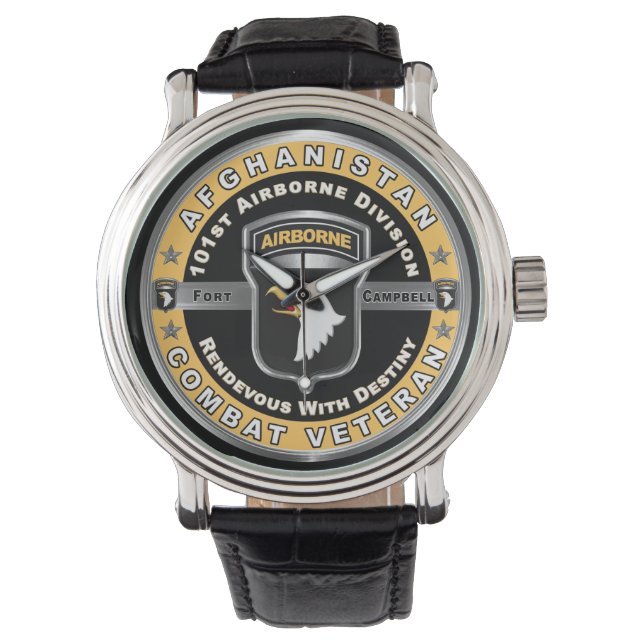 Reloj De Pulsera 101ª División Aérea Afganistán Veterano (Anverso)