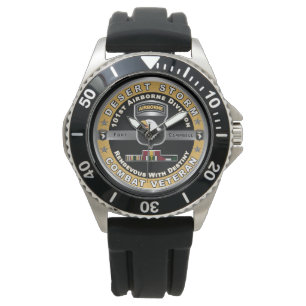 Reloj De Pulsera 101ª División Aérea Tormenta Desértica Veterana