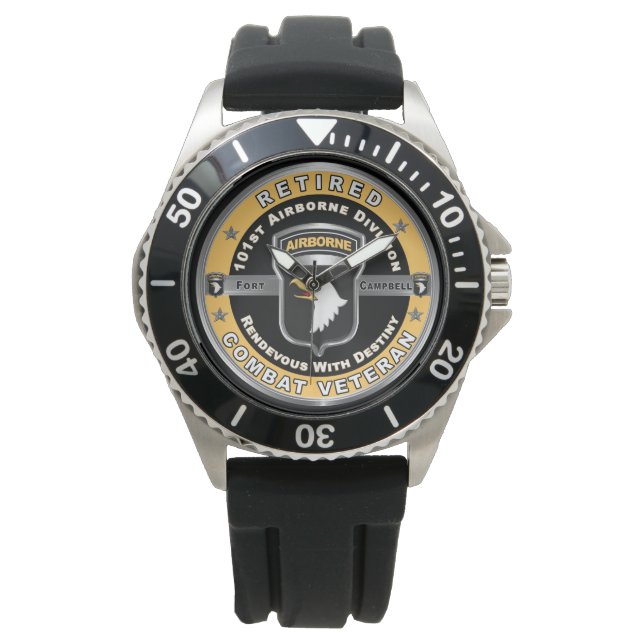 Reloj De Pulsera 101ª División Aérea Veterano Jubilado (Anverso)