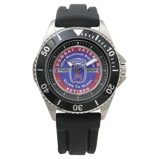Reloj De Pulsera 10.ª División de Montaña Veterano de Afganistán (Anverso)